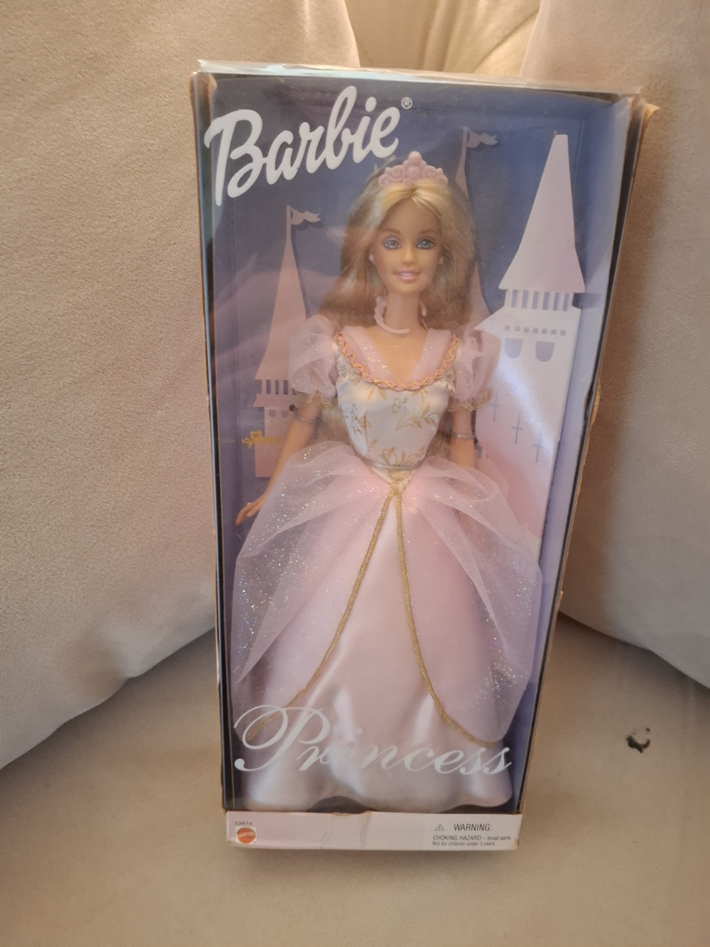 Barbie Pink and Gold Princess Doll with Tiara